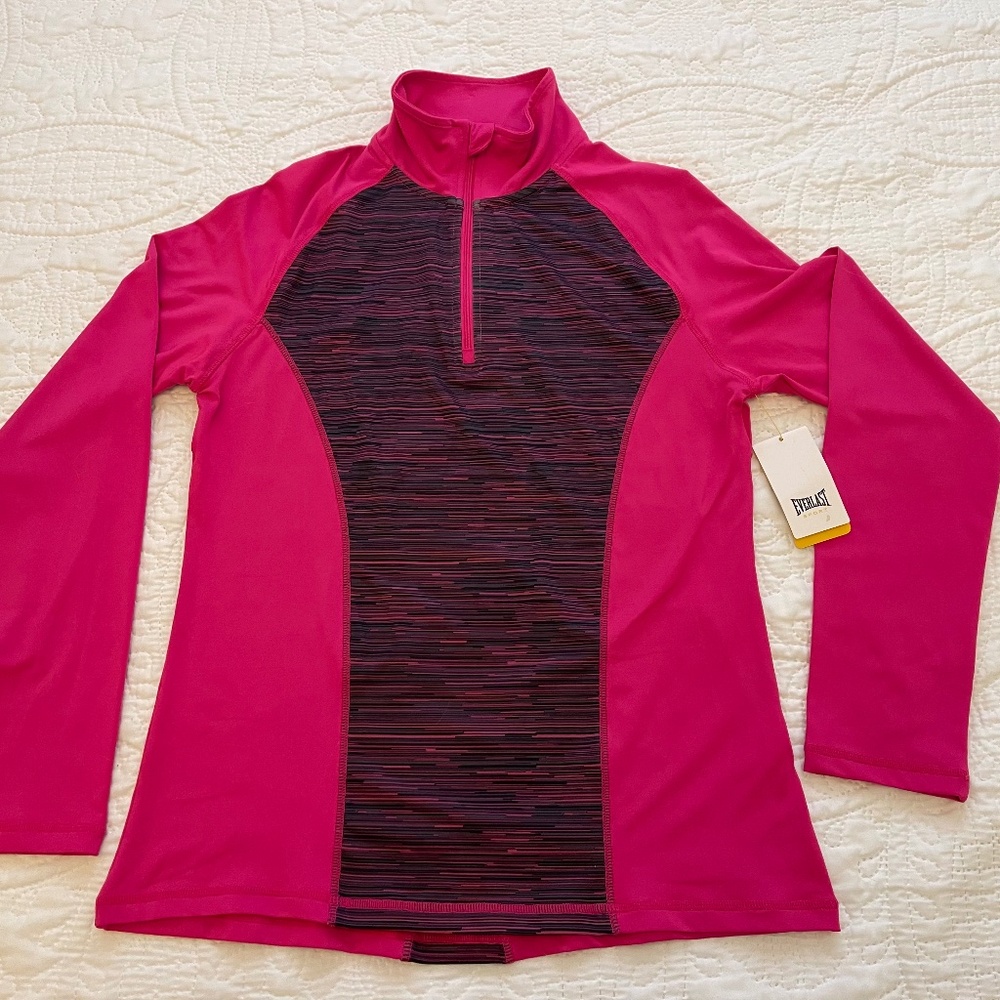 Everlast Sport Quarter Zip Pullover Top Women's Size S ~ NWT